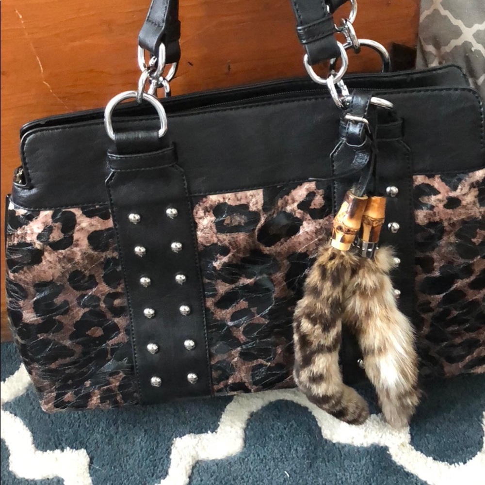 New leopard print bag